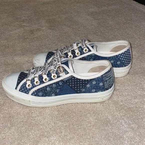 Dior Shoes Walkndior Denim Sneakers Poshmark